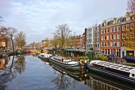 Views of the canals in Amsterdam